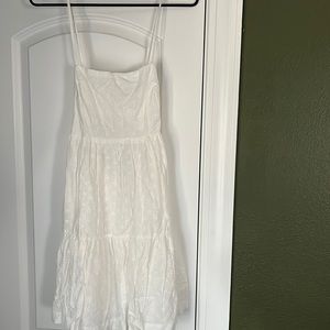 Lovely Blush White patterned dress